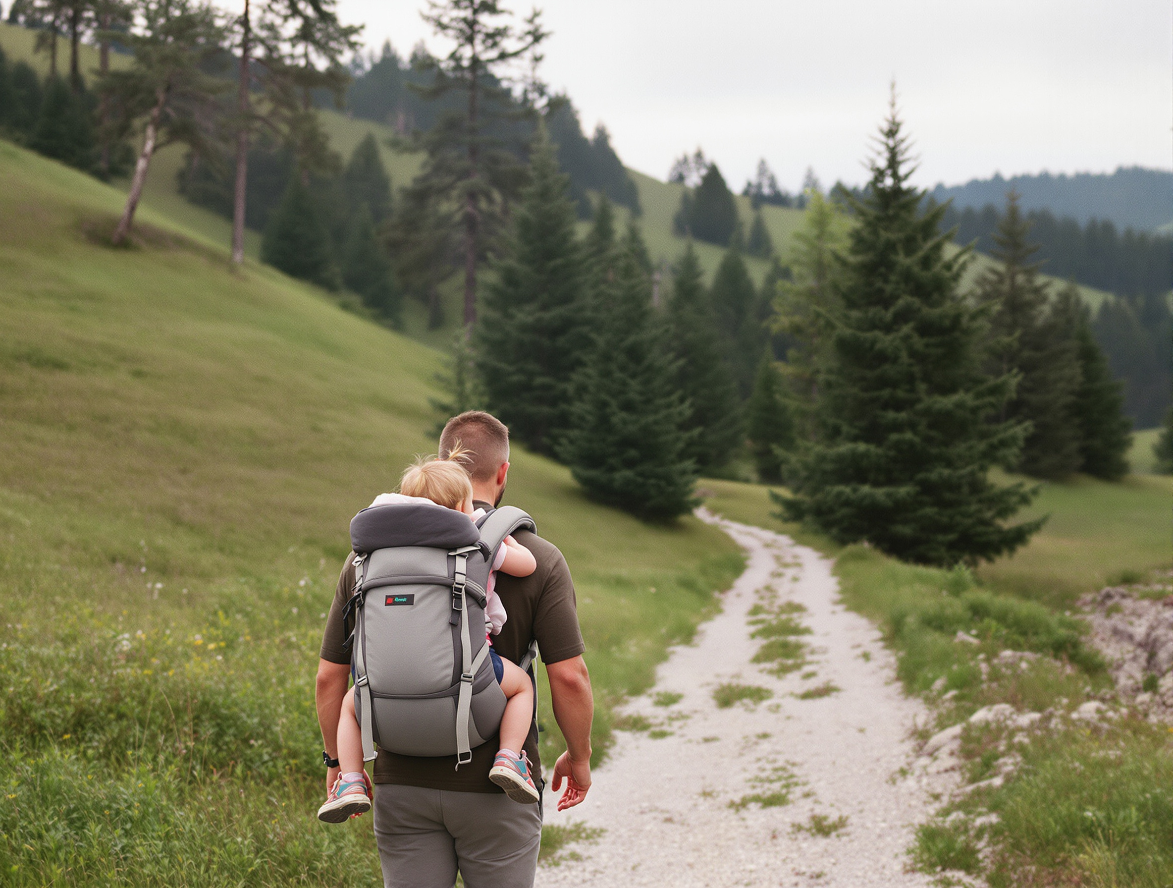 Rodina na horské stezce